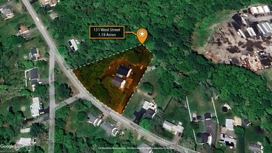 131 West St, West Bridgewater, MA - VUE AÉRIENNE  vue de carte