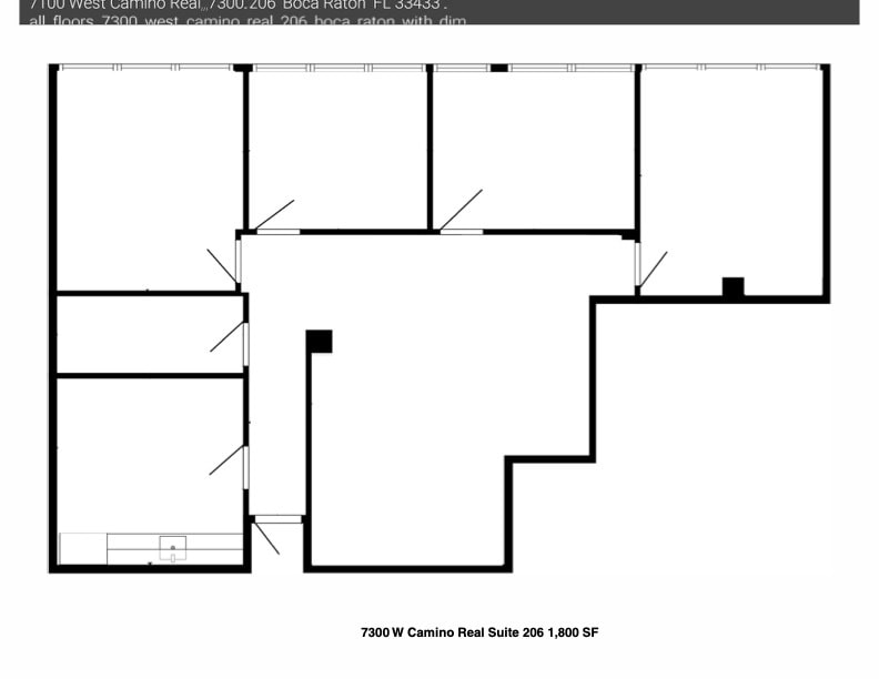 7100 W Camino Real, Boca Raton, FL à louer Plan d’étage– Image 1 sur 20