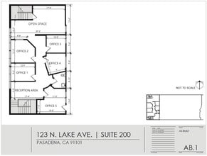 123 N Lake Ave, Pasadena, CA à louer Plan d’étage– Image 1 sur 1