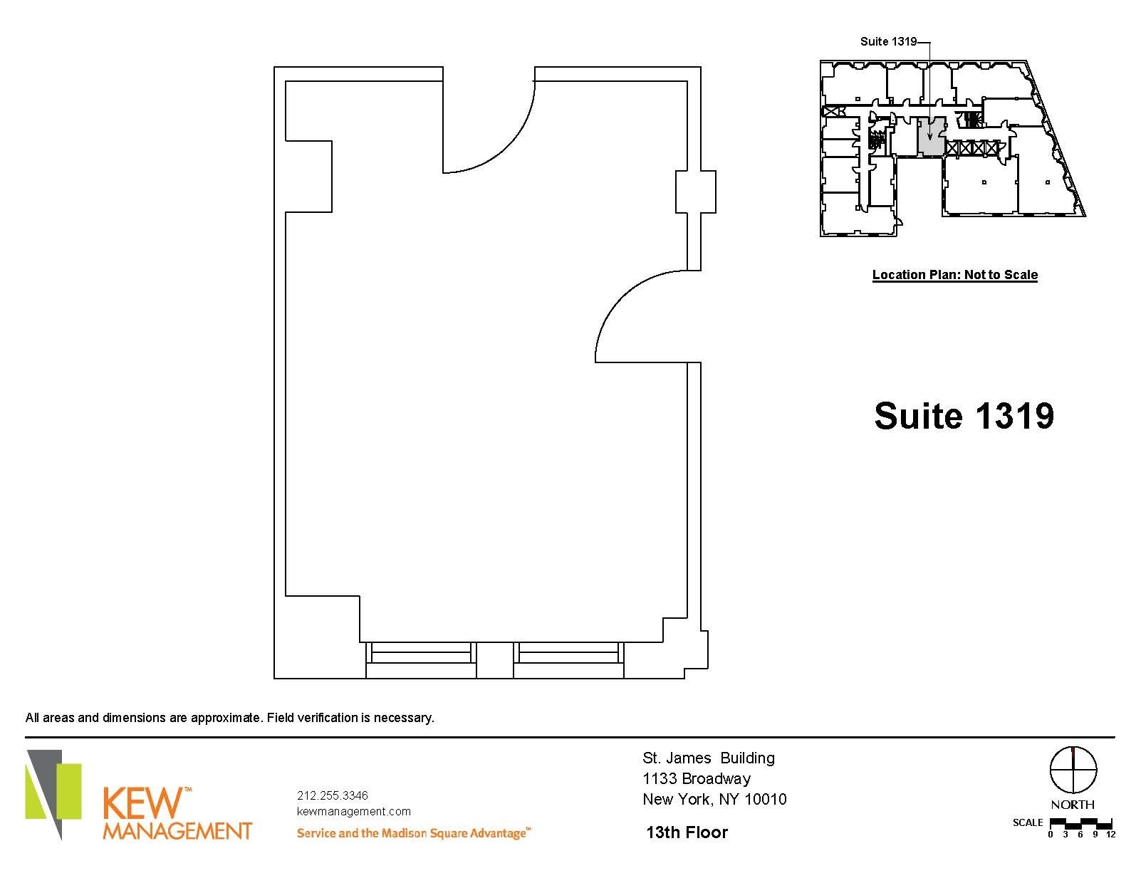 1133 Broadway, New York, NY à louer Plan d’étage– Image 1 sur 2