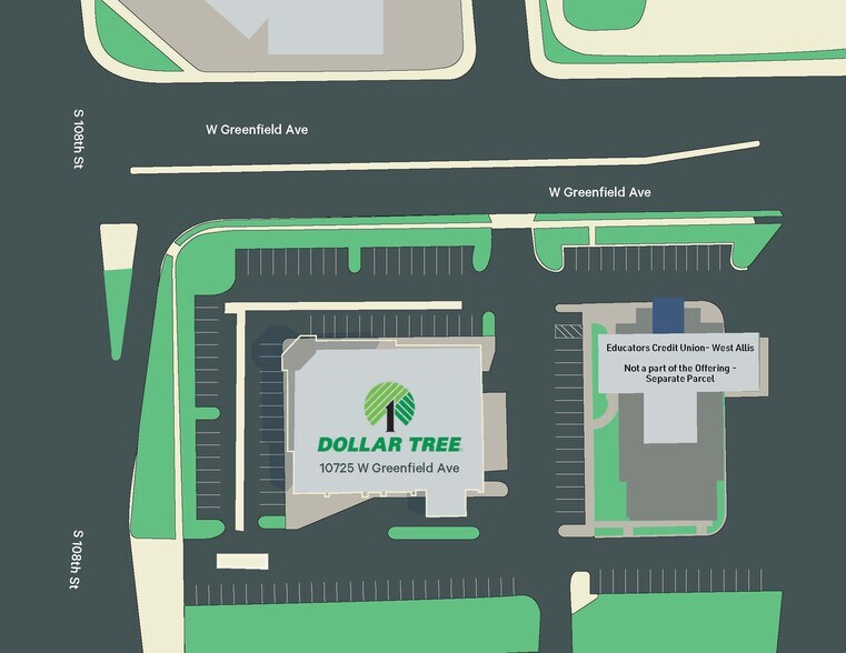 10725 W Greenfield Ave, West Allis, WI à vendre - Plan de site – Image 3 sur 5