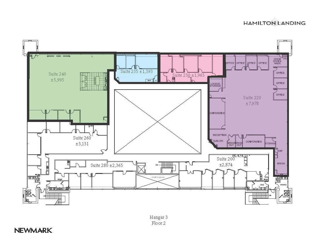2-10 Hamilton Lndg, Novato, CA à louer Plan d’étage– Image 1 sur 1