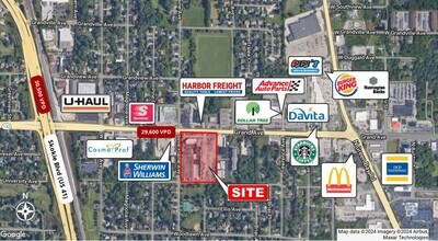 3545-3575 Grand Ave, Gurnee, IL - VUE AÉRIENNE  vue de carte