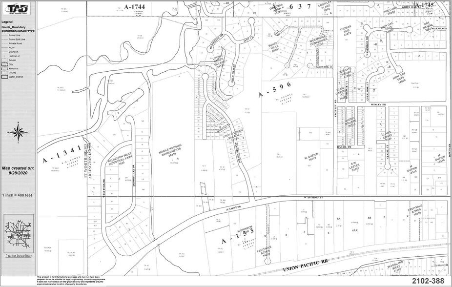 2800 W Division St, Arlington, TX à louer - Plan cadastral – Image 2 sur 2