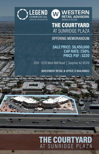 Plus de détails pour 12211-12213 W Bell Rd, Surprise, AZ - Bureau à vendre