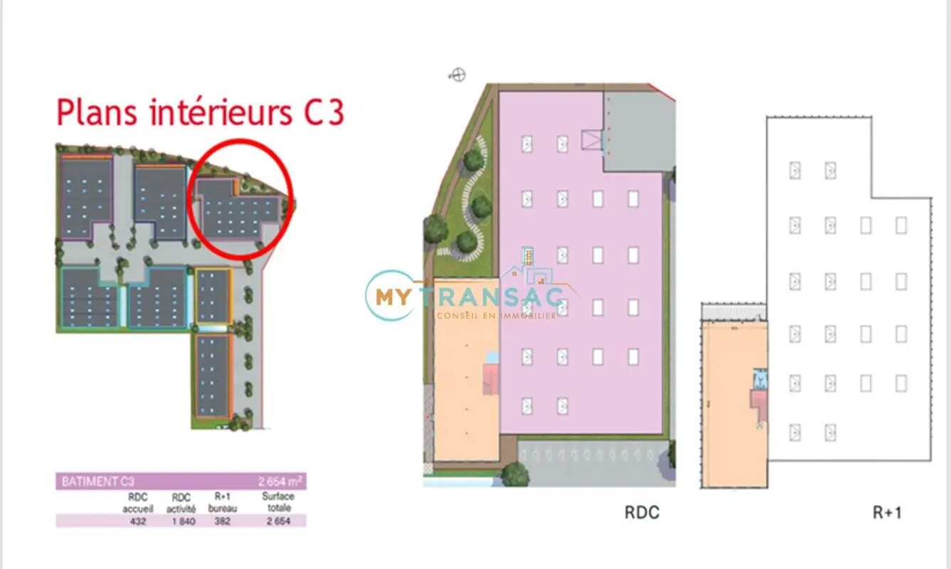 Local d'activités dans Montereau-sur-le-Jard à vendre Plan d’étage– Image 1 sur 10
