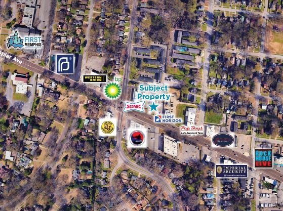 2486 Poplar Ave, Memphis, TN à louer - Photo principale – Image 1 sur 1