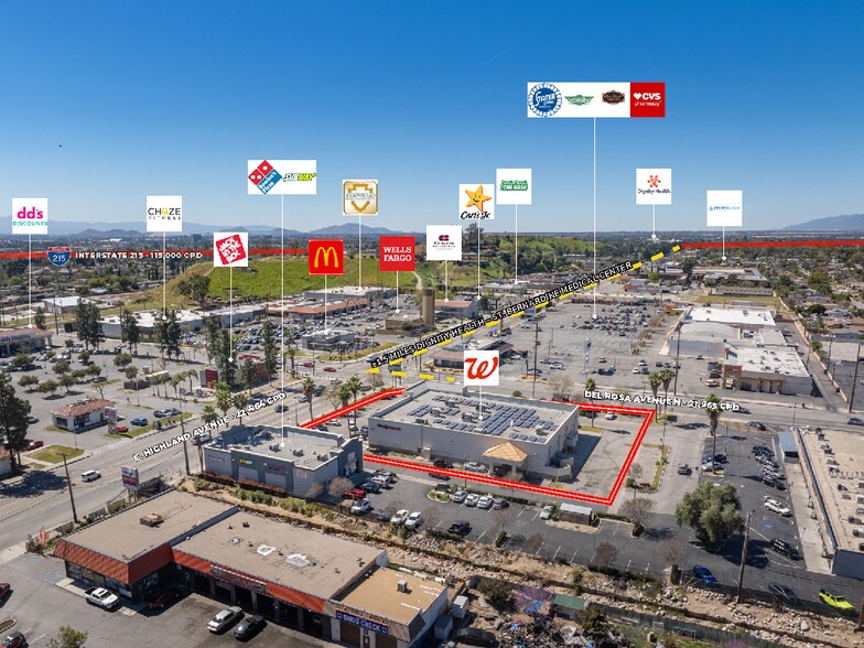 1634 E Highland Ave, San Bernardino, CA à vendre - Photo de l’immeuble – Image 3 sur 7