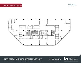 3900 Essex Ln, Houston, TX à louer Plan d’étage– Image 1 sur 1