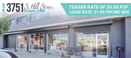 3751 S Hill St, Los Angeles, CA à louer Photo intérieure– Image 1 sur 1