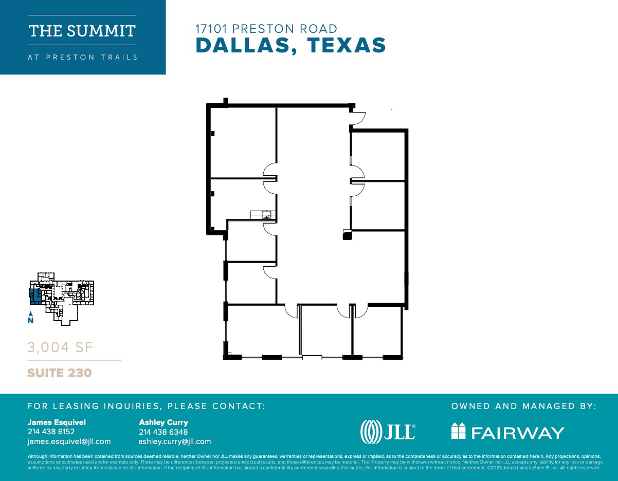 17101 Preston Rd, Dallas, TX à louer Plan d’étage– Image 1 sur 1
