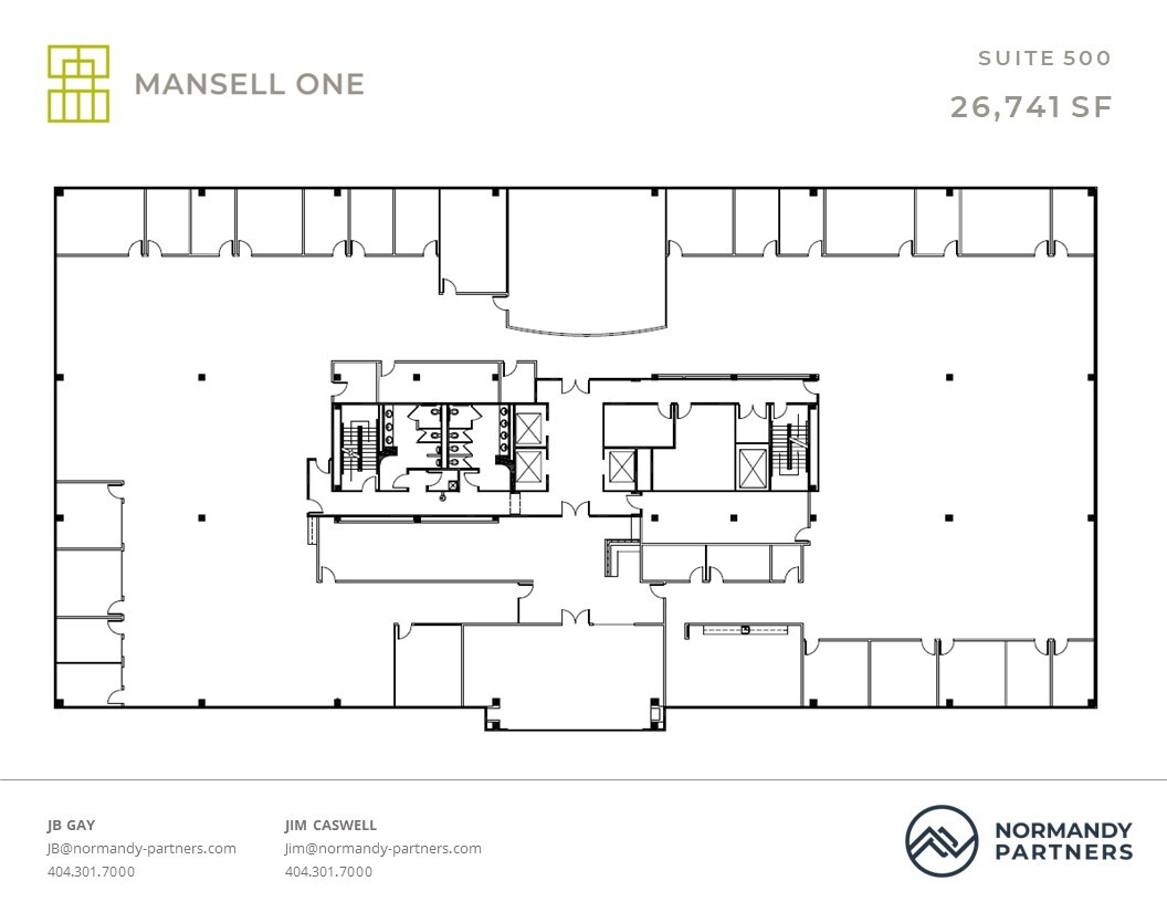 3650 Mansell Rd, Alpharetta, GA à louer Plan d’étage– Image 1 sur 21