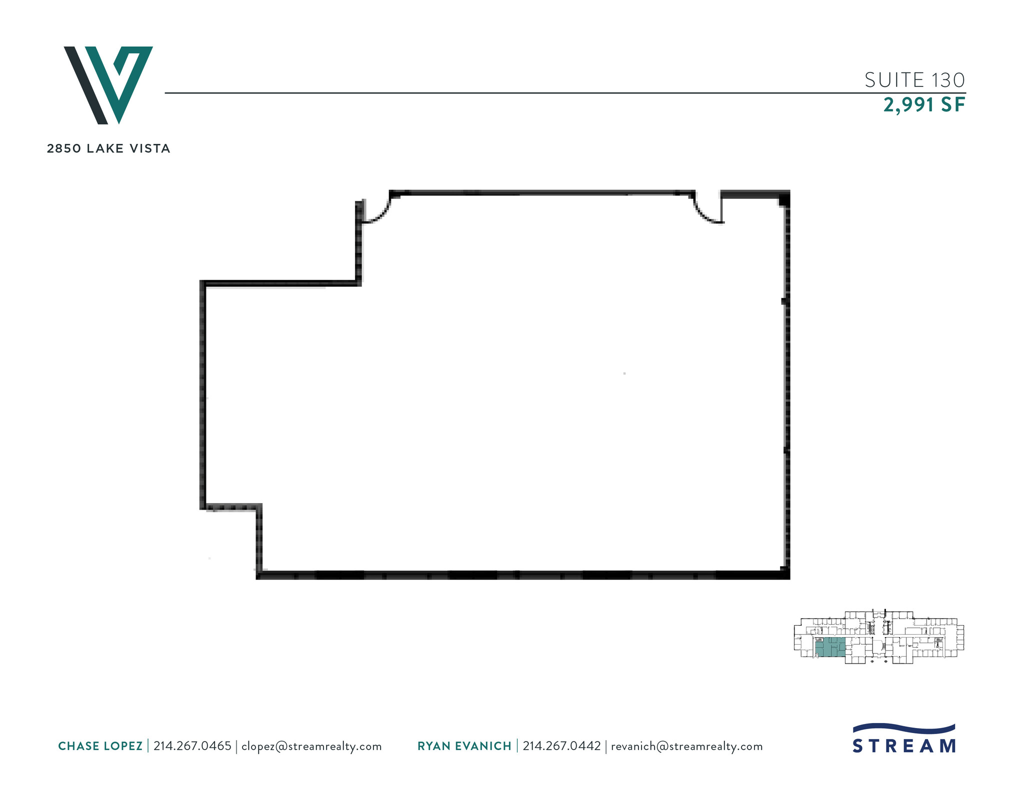 2850 Lake Vista Dr, Lewisville, TX à louer Plan d’étage– Image 1 sur 1