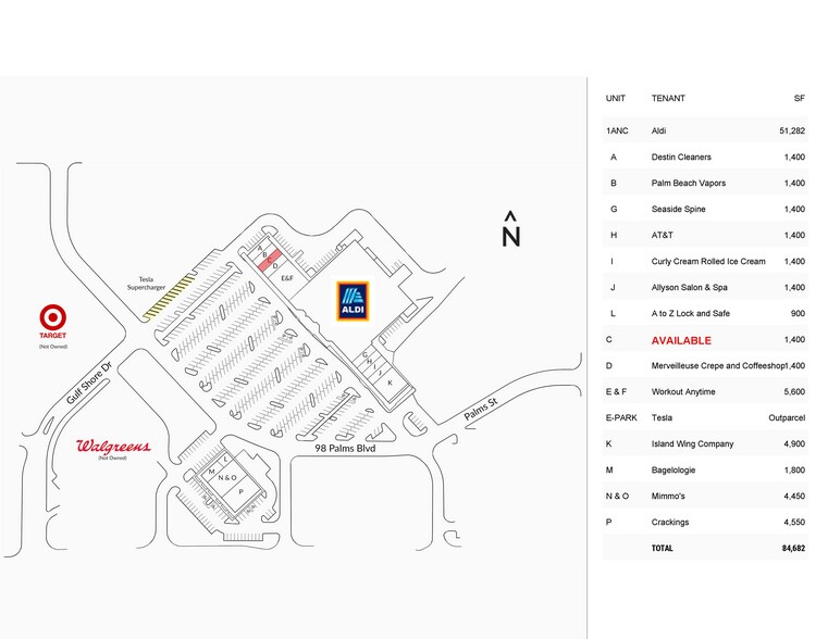 981 Highway 98 Hwy E, Destin, FL à louer - Plan de site – Image 2 sur 11