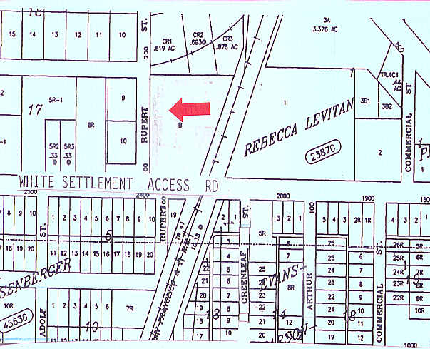 100 Rupert St, Fort Worth, TX à vendre - Plan cadastral – Image 2 sur 3