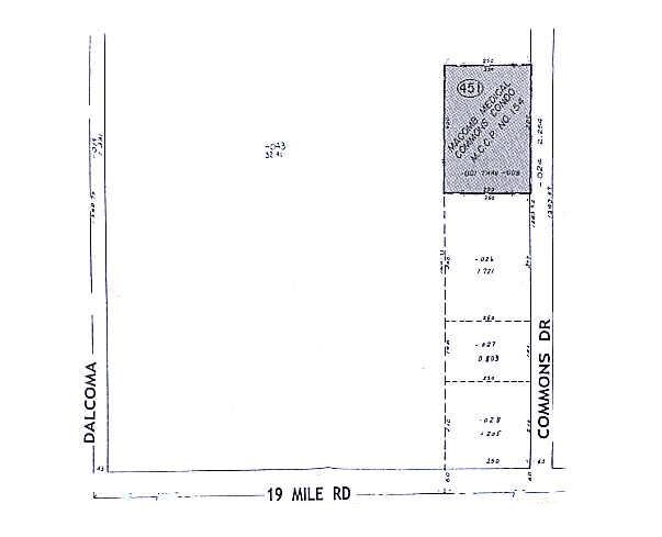 43301-43391 Commons Dr, Clinton Township, MI à louer - Plan cadastral – Image 2 sur 2