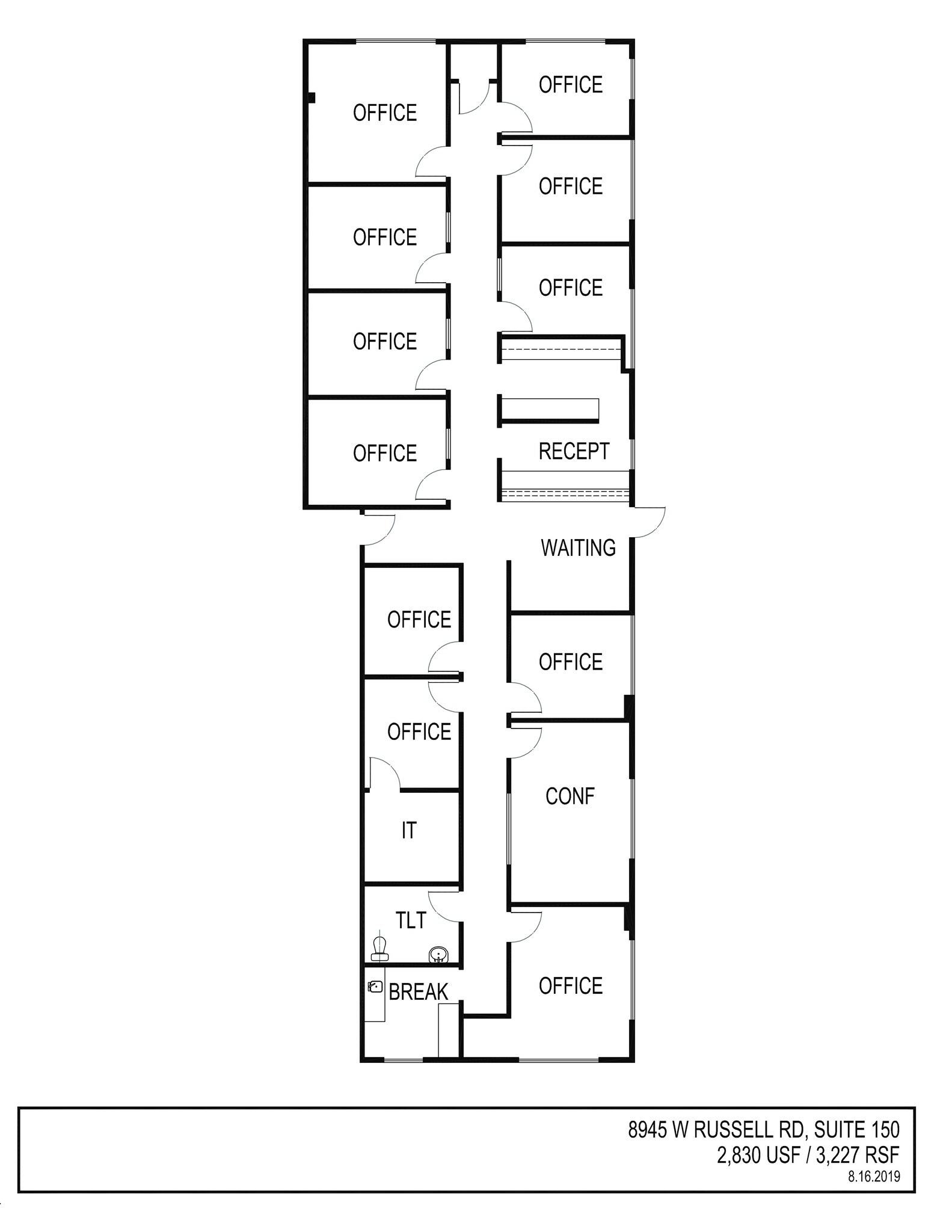 8945 W Russell Rd, Las Vegas, NV à louer Plan de site– Image 1 sur 1