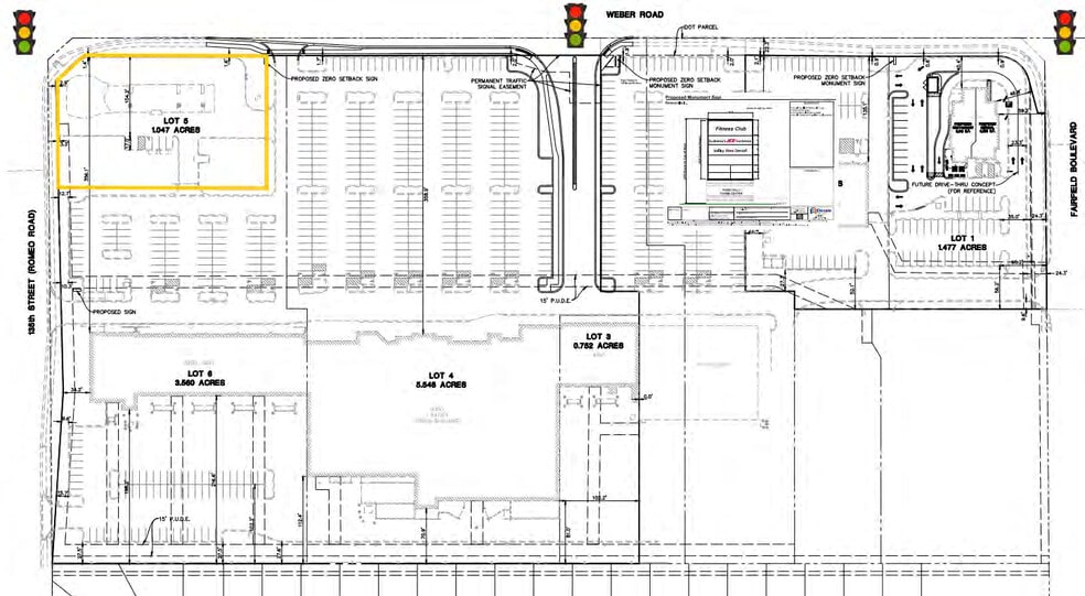 405 Weber Rd, Romeoville, IL à vendre - Plan de site – Image 2 sur 3