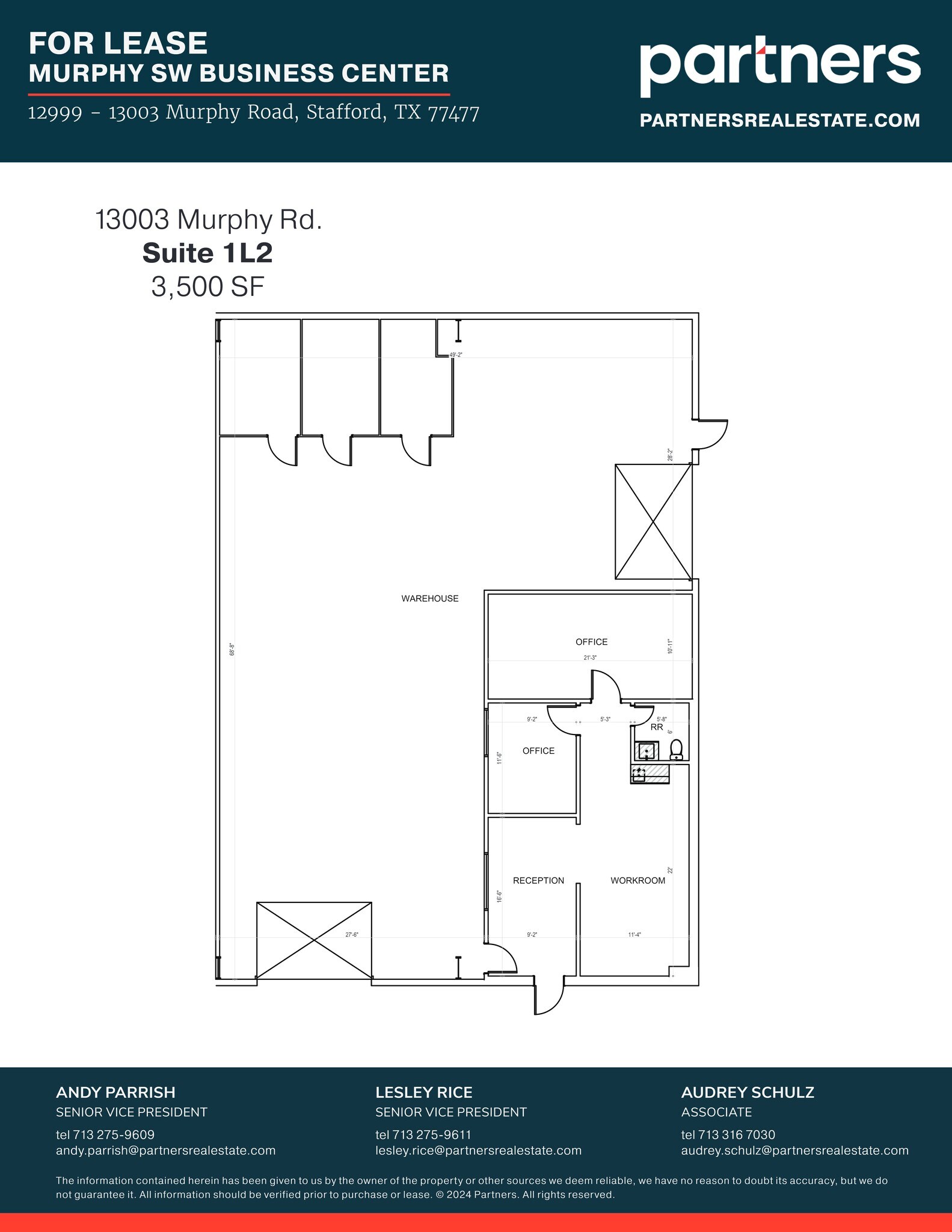 12999-13003 Murphy Rd, Stafford, TX à louer Plan de site– Image 1 sur 1