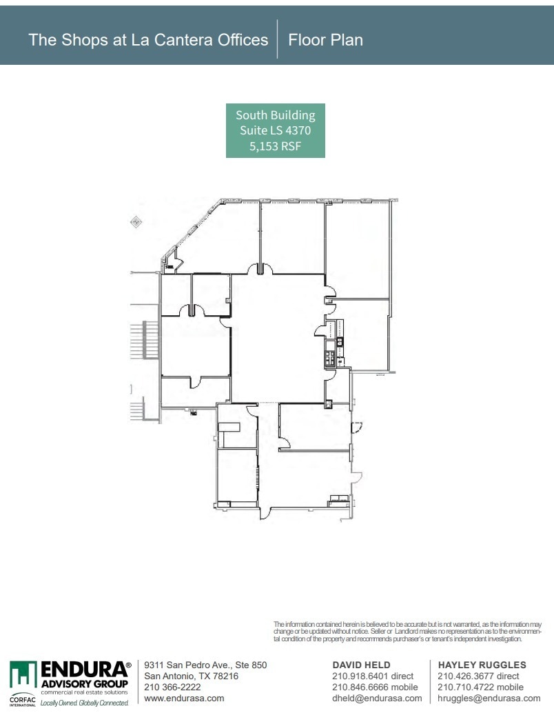 15900 La Cantera Pky, San Antonio, TX à louer Plan d’étage– Image 1 sur 1