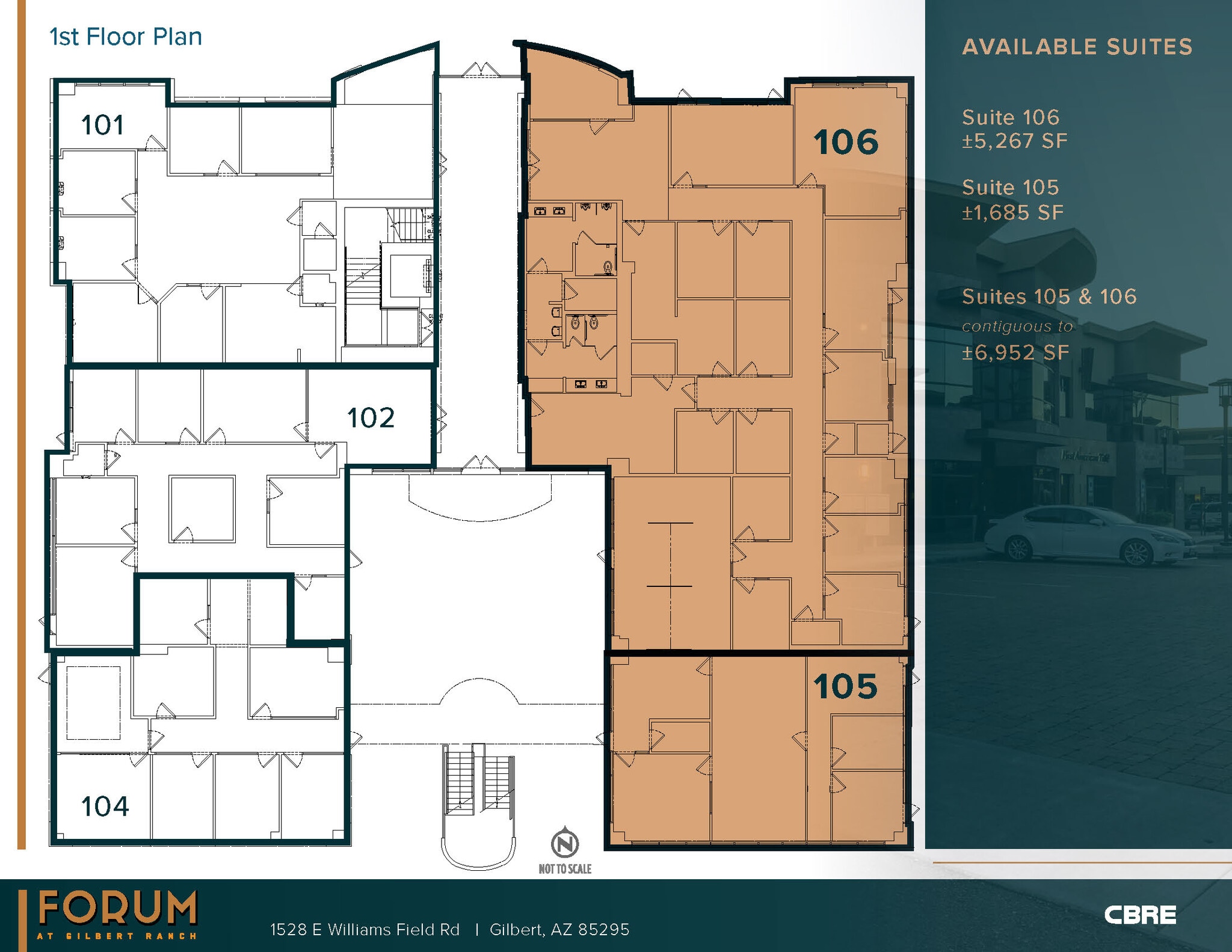 1482 E Williams Field Rd, Gilbert, AZ à louer Plan d’étage– Image 1 sur 16