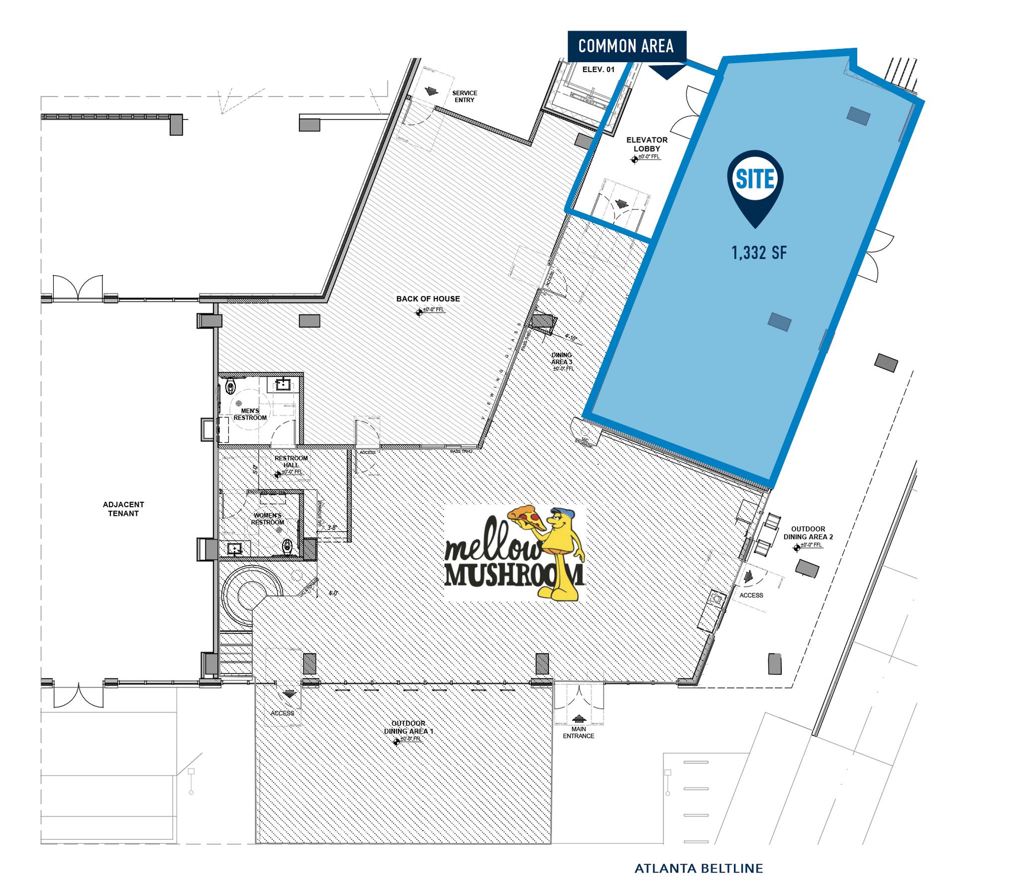 1015 Boulevard SE, Atlanta, GA à louer Plan de site– Image 1 sur 1