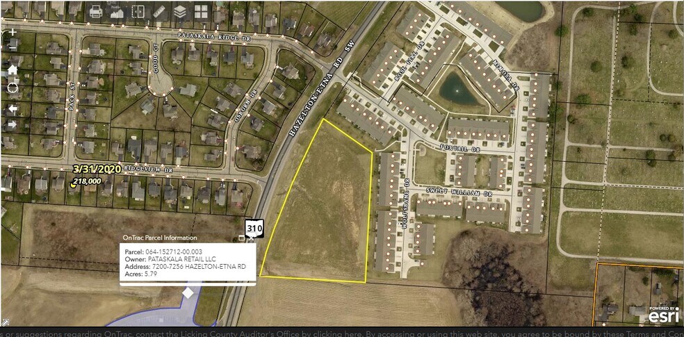 Hazelton-Etna Rd, Pataskala, OH à louer - Plan cadastral – Image 2 sur 4
