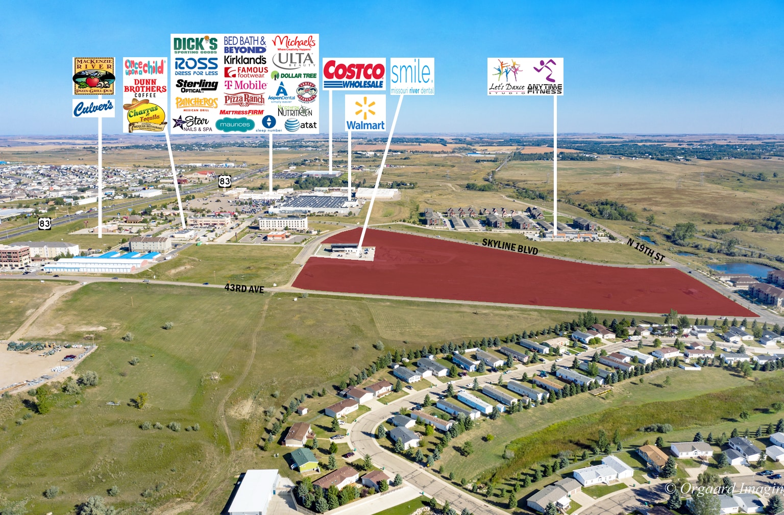 1609 Skyline Blvd, Bismarck, ND à vendre Aérien– Image 1 sur 4