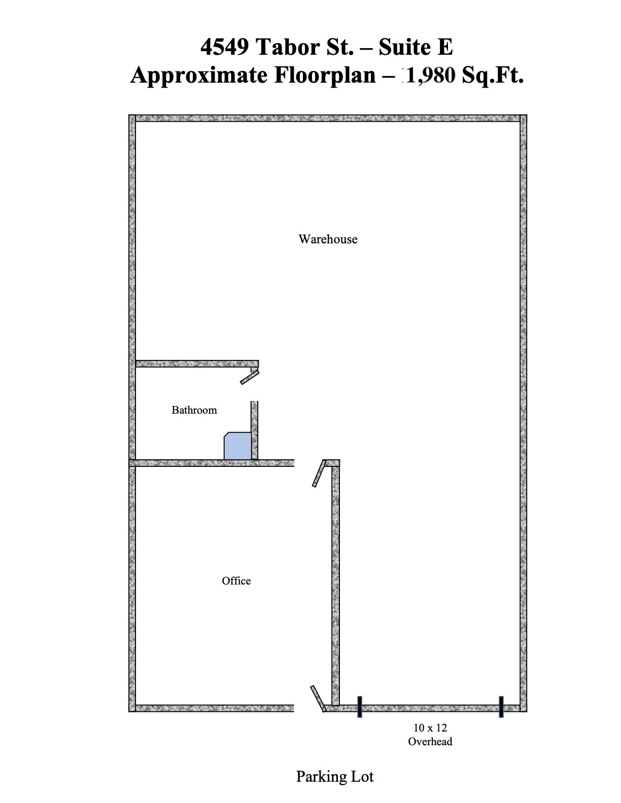 4549 Tabor St, Wheat Ridge, CO à louer Plan d’étage– Image 1 sur 12