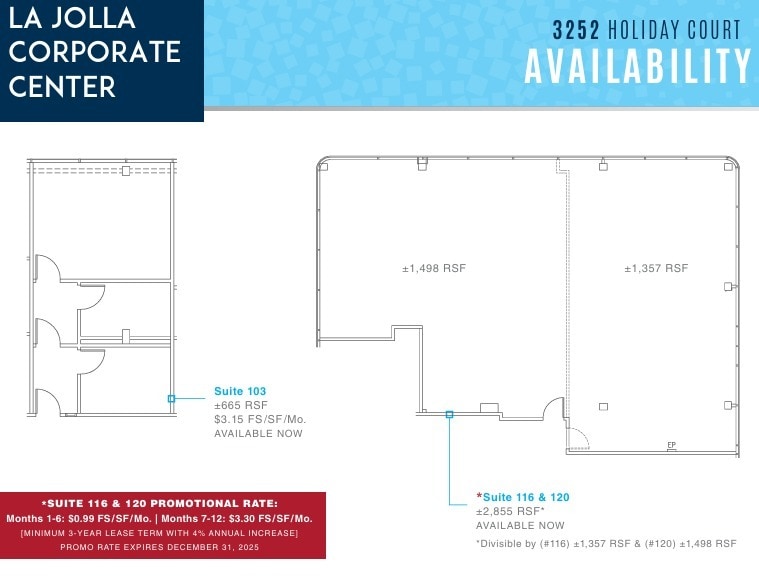 8939 Villa La Jolla Dr, La Jolla, CA à louer Plan d’étage– Image 1 sur 1
