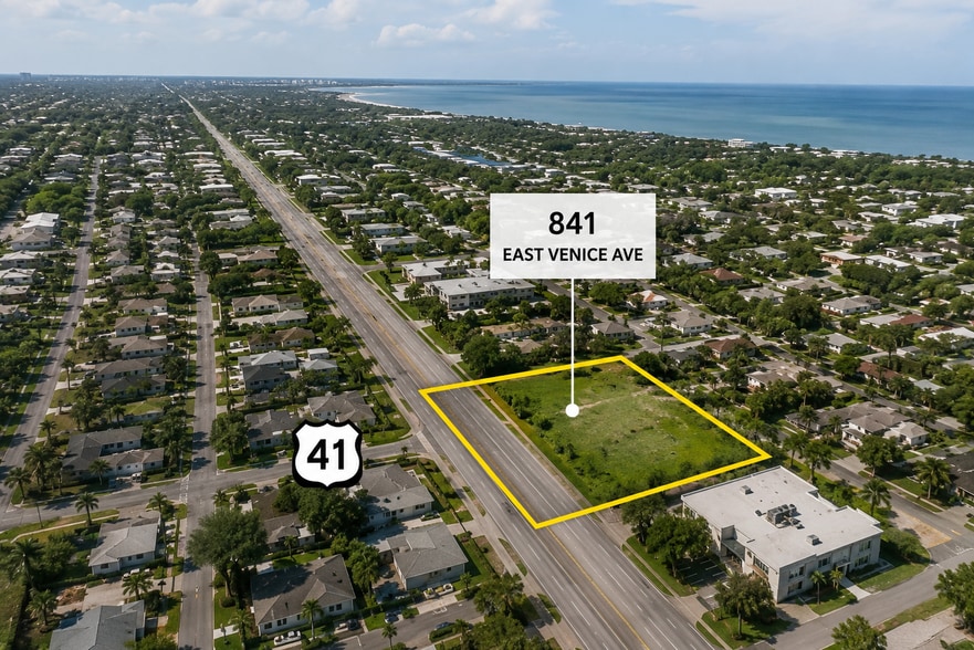 841 E Venice Ave, Venice, FL à vendre - Aérien – Image 3 sur 12