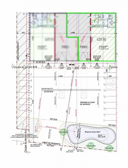 Local commercial dans Thue et Mue à louer - Plan d’étage – Image 3 sur 4