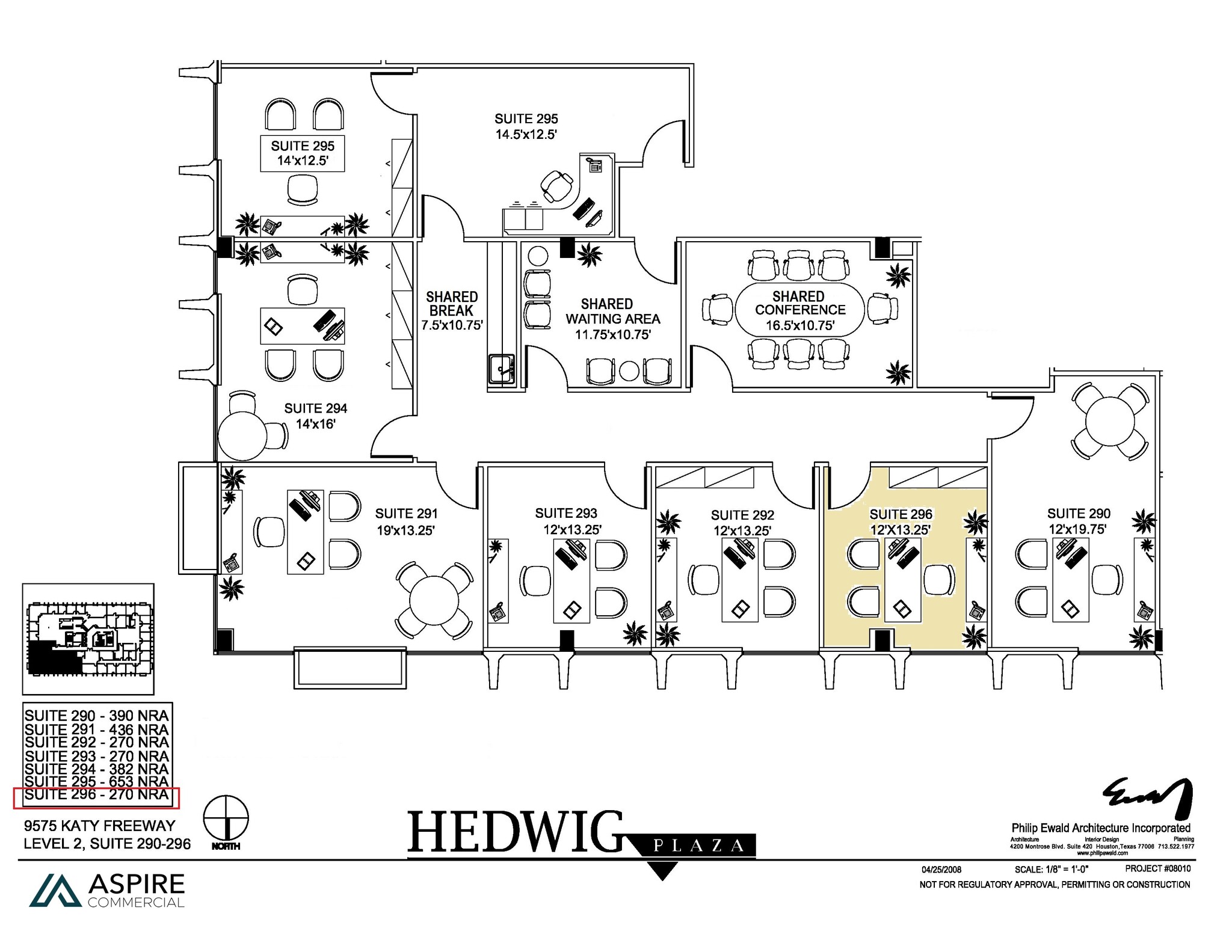 9601 Katy Fwy, Houston, TX à louer Plan d’étage– Image 1 sur 1