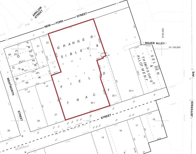 660 660-668 W Main St, Rochester, NY à vendre - Plan cadastral – Image 2 sur 2