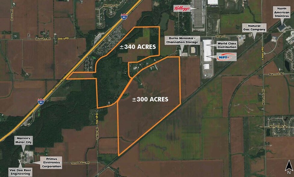 SEQ of I-80 & Minooka St, Minooka, IL à vendre - Photo principale – Image 1 sur 2