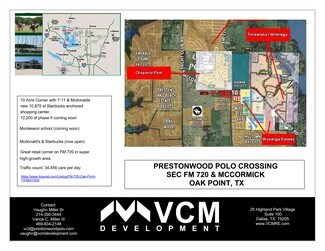 Plus de détails pour FM 720, Oak Point, TX - Local commercial à louer