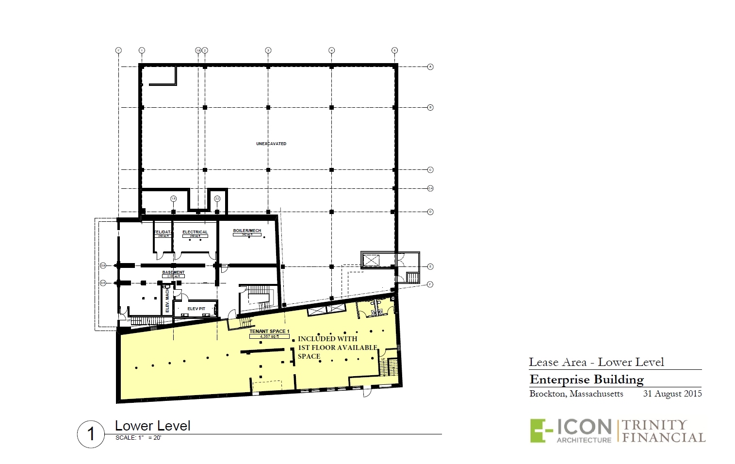 60 Main St, Brockton, MA à louer Plan d’étage type– Image 1 sur 2
