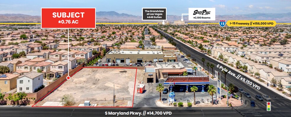 S Maryland Pkwy & E Pyle Ave, Las Vegas, NV à vendre - Aérien – Image 1 sur 10