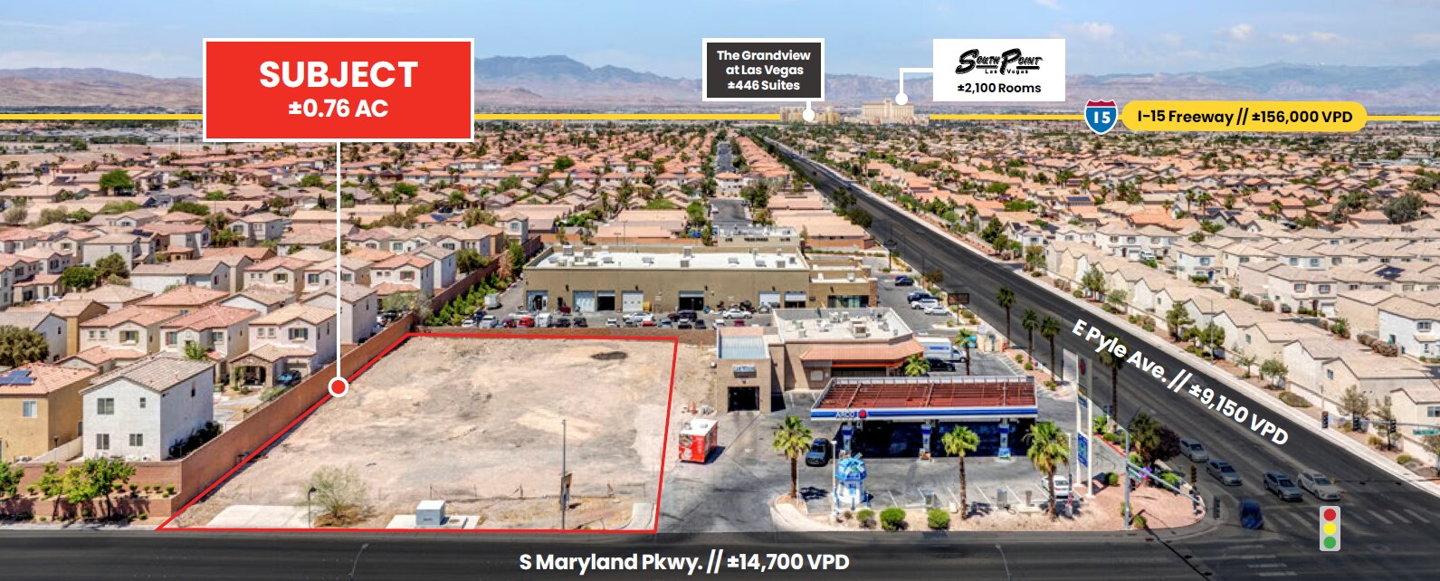S Maryland Pkwy & E Pyle Ave, Las Vegas, NV à vendre Aérien– Image 1 sur 11