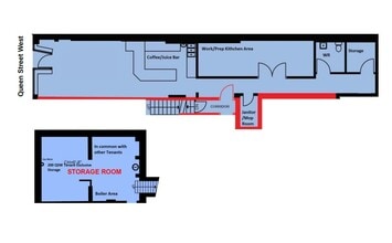 198-200 Queen St W, Toronto, ON à louer Plan d’étage– Image 1 sur 1
