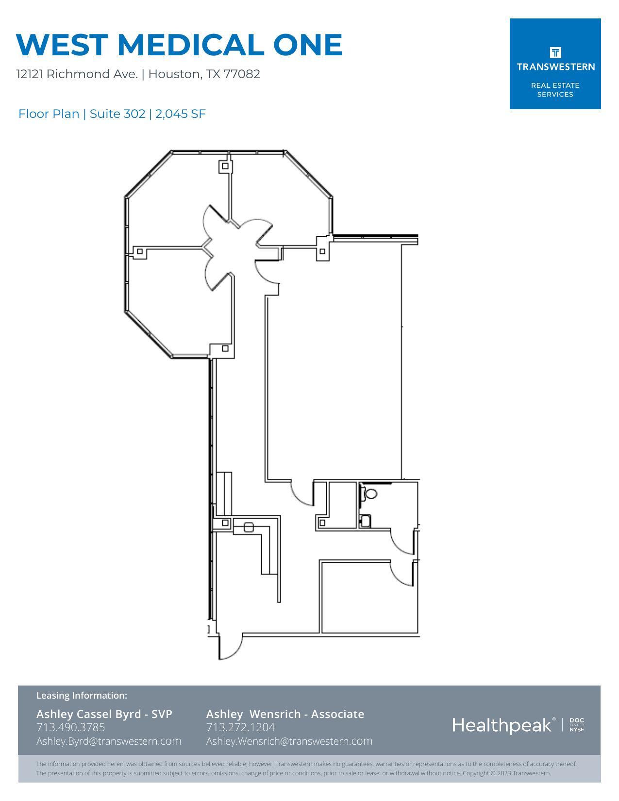 12121 Richmond Ave, Houston, TX à louer Plan d’étage– Image 1 sur 2
