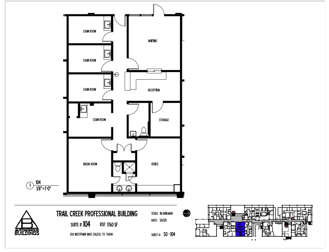 350 Westpark Way, Euless, TX à louer Plan d’étage– Image 1 sur 1