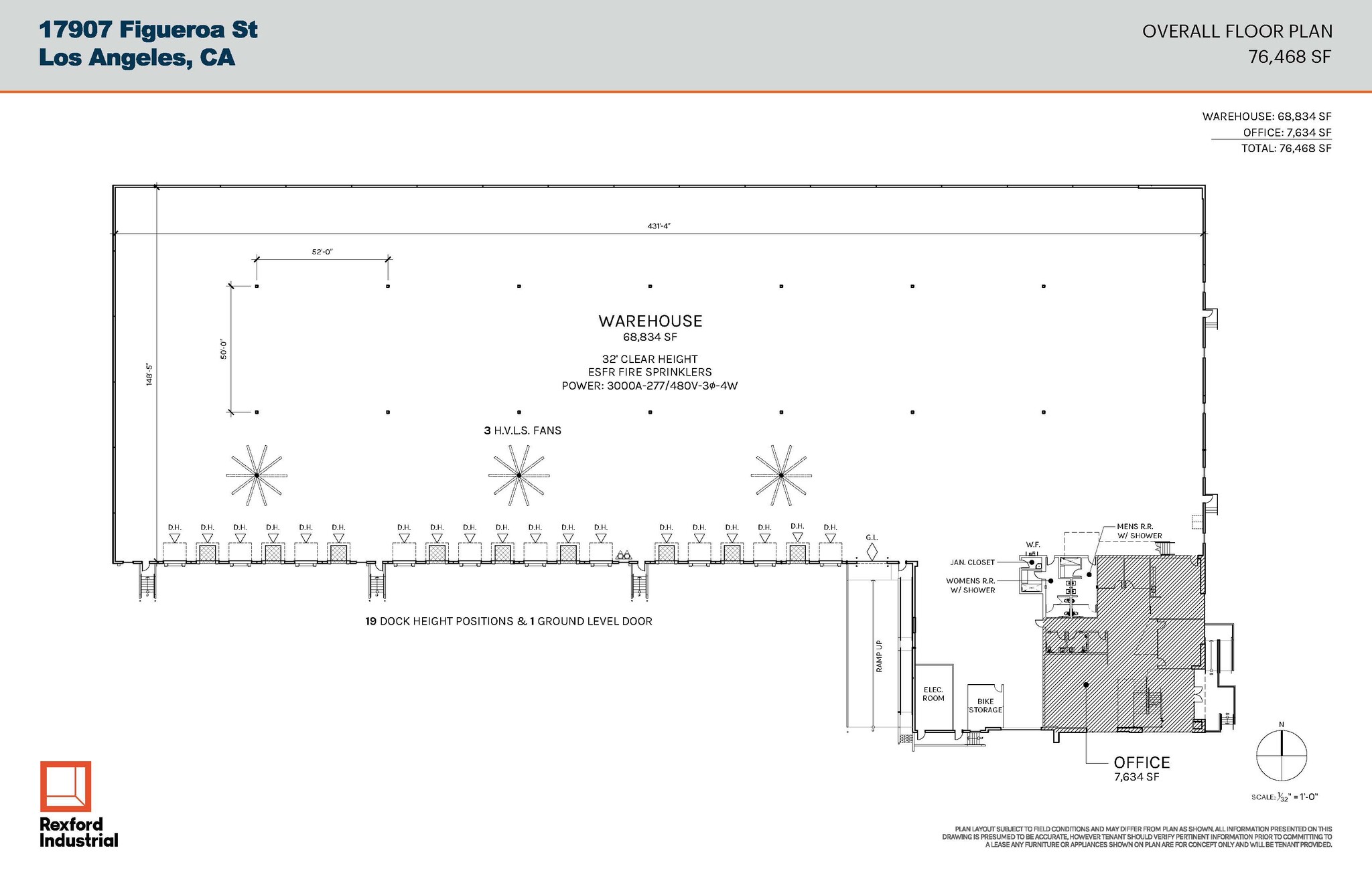 17907-17915 S Figueroa St, Gardena, CA à louer Plan d’étage– Image 1 sur 2