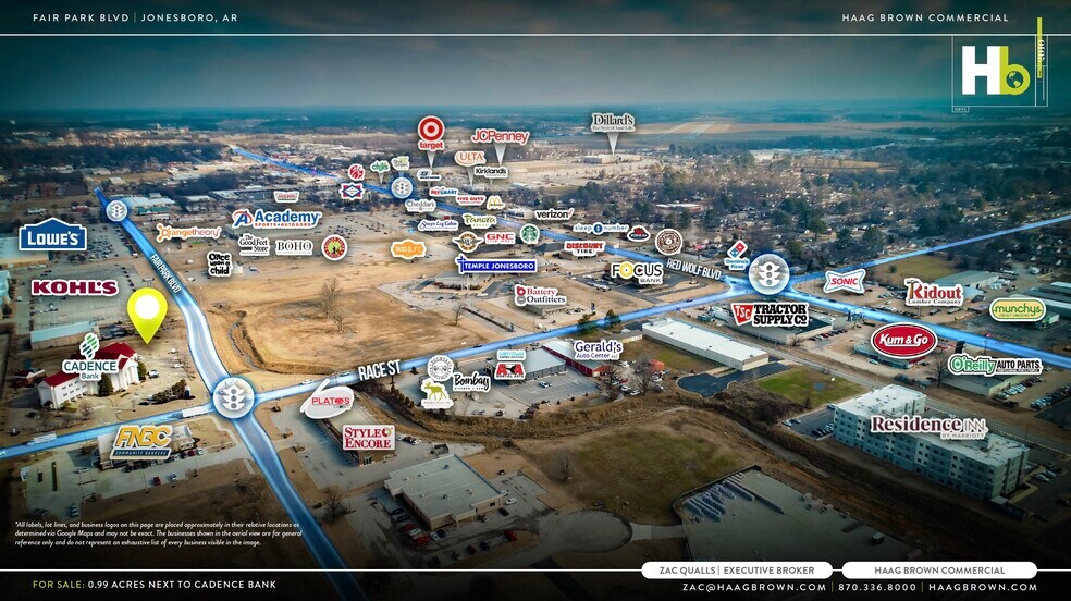Fair Park Boulevard, Jonesboro, AR à vendre - Aérien – Image 3 sur 4