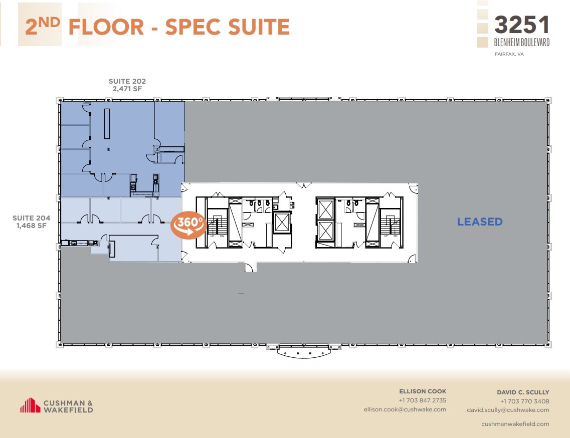 3251 Blenheim Blvd, Fairfax, VA à louer Plan d’étage– Image 1 sur 1