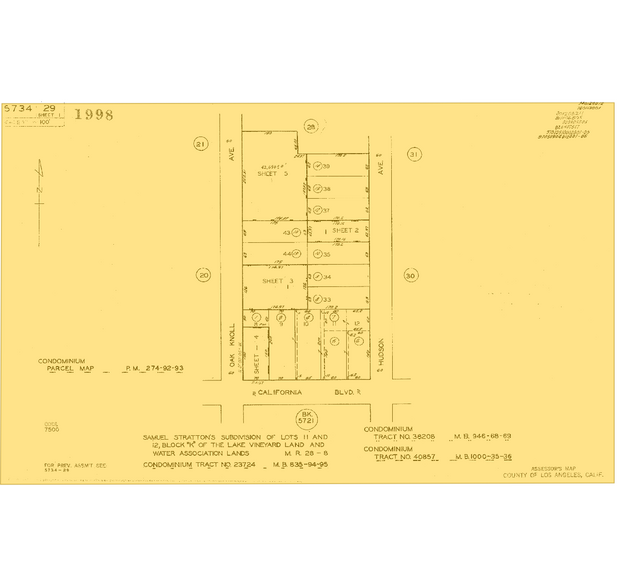495 S Hudson Ave, Pasadena, CA à vendre - Plan cadastral – Image 1 sur 1