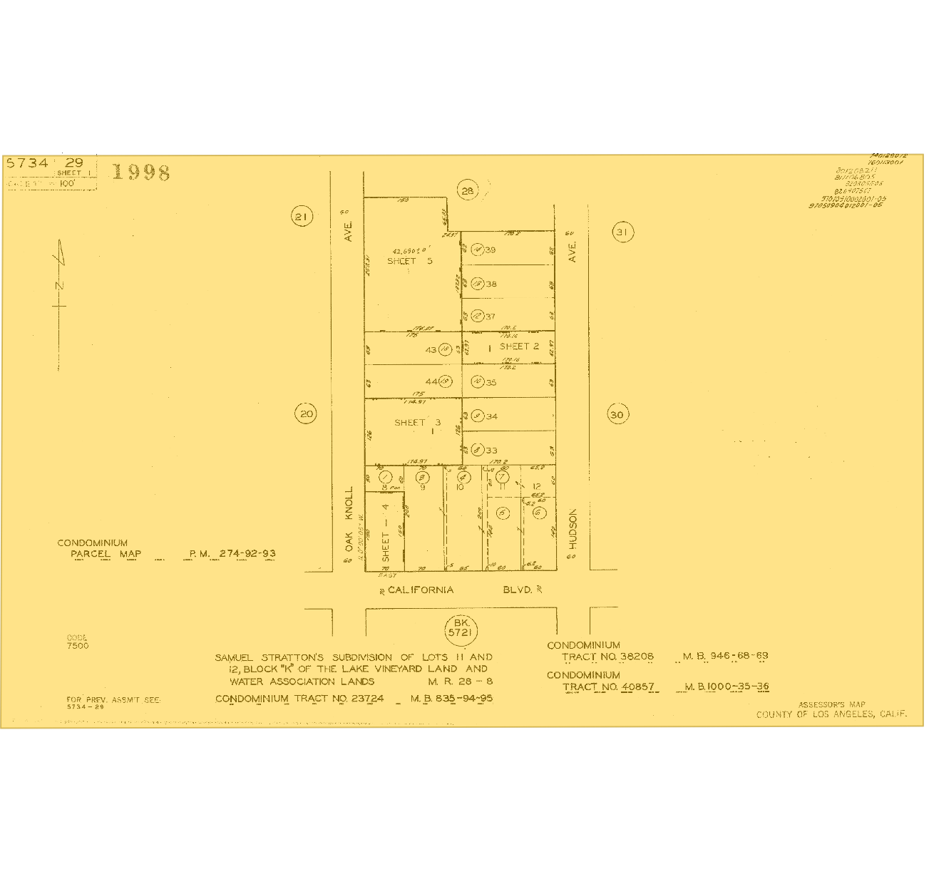 495 S Hudson Ave, Pasadena, CA à vendre Plan cadastral– Image 1 sur 2