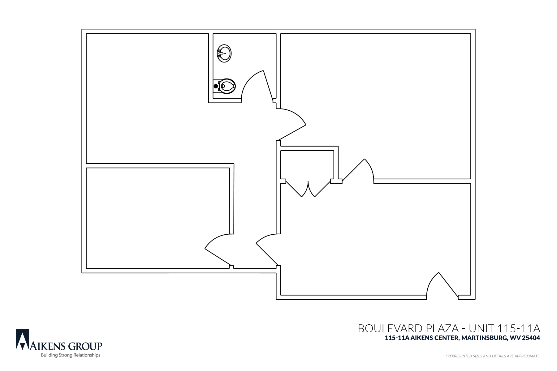 115 Aikens Center, Martinsburg, WV à louer Plan d’étage– Image 1 sur 1