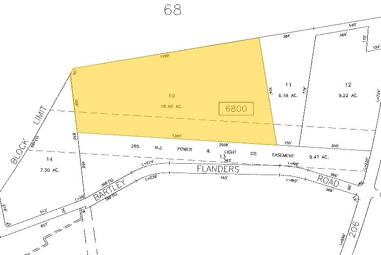 700 Bartley Chester Rd, Flanders, NJ à louer - Plan cadastral – Image 2 sur 6