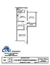 1180-1194 W Pioneer Pky, Arlington, TX à louer Plan d’étage– Image 1 sur 1
